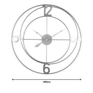 Wall clock Rive Metal in gold shade 80x3x80cm