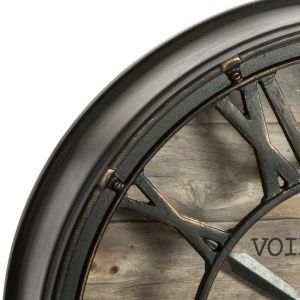 Wall clock Robin bronze color polypropylene D21x5cm