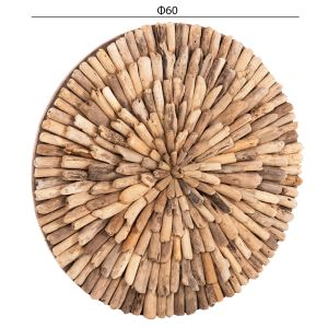 Wall decoration Chiiki Naturally Hm4298 Driftwood D60cm