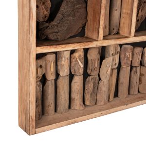 Wall decoration Myst Naturally Hm4275 figures in frame Driftwood 60x5x80hcm