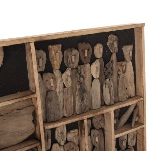 Стенна декорация Myst Naturally Hm4281 фигури в рамка Driftwood 200x6x120hcm
