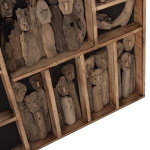 Стенна декорация Myst Naturally Hm4281 фигури в рамка Driftwood 200x6x120hcm