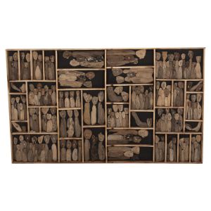 Стенна декорация Myst Naturally Hm4281 фигури в рамка Driftwood 200x6x120hcm