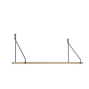Wall shelf Agilan Hm9183,11 made of melamine, natural oak color 72x20x27hcm