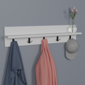 Wall shelf Esform white melamine 80x11x18cm