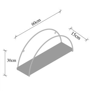 Wall shelf Hm9112,01 60x15x30cm
