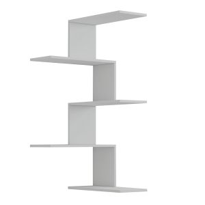 Wall shelf Rory Hm8931,11 made of melamine white 22x51,5x109hcm