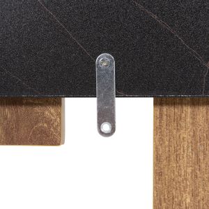 Wall hanger Wesson Hm8940,15 melamine in black marble and natural 64x4x79cm