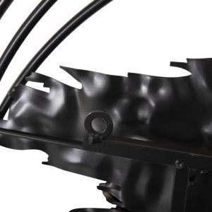 Стенна метална декорация Hm4196 цвят антрацит/златен 144x63,5hcm