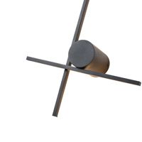 Стенни метален полилей десни Led 12w 840lm 3000k 600x260x60mm черни Arte Illumina Clio