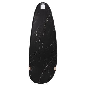 Wall mirror Crither Hm4486.01 MDF frame in black marble color 49x140hcm.