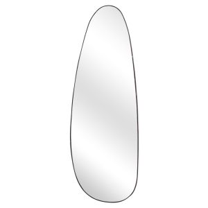 Wall mirror Crither Hm4486.01 MDF frame in black marble color 49x140hcm.