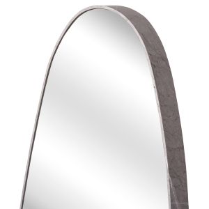 Wall mirror Crither Hm4486.02 MDF frame in gray marble color 49x140hcm.
