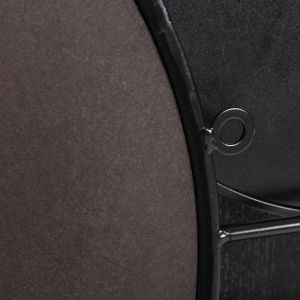 Wall mirror Davion Mdf-black metal 123x5x63hcm Hm4217