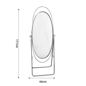Erikson Inart wall mirror with gold metal frame 66x39x171cm