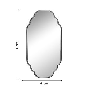 Wall mirror Farous Inart with gold metal frame 61x3x122cm