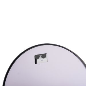 Wall mirror Hm9579.01 with aluminum frame black with Led lights D60x3cm
