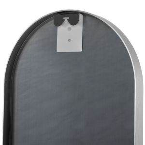 Wall mirror Hm9581.40 Tall Oval Silver with aluminum frame 38.5x4x149hcm