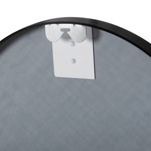 Wall mirror Hm9582.01 with aluminum frame in black color D50x3cm