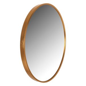 Wall mirror Hm9582.30 with aluminum gold frame D50x3cm