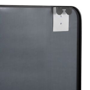 Wall mirror Hm9584,01 Black with aluminum frame 60x3x80hcm