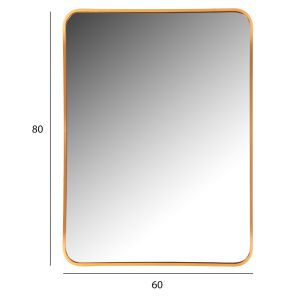 Wall mirror Hm9584,30 Gold with aluminum frame 60x3x80hcm