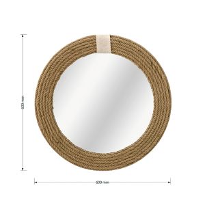 Wall mirror Rope 60x2x60cm