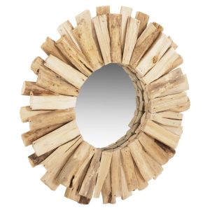 Wall mirror Sunny Naturally Driftwood natural wood Hm7719 50x5x50h