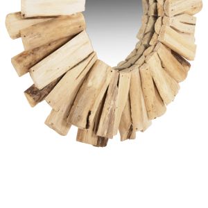 Wall mirror Sunny Naturally Driftwood natural wood Hm7719 50x5x50h