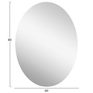 Wall mirror oval Kenne Hm4492 without frame 60x80hcm.