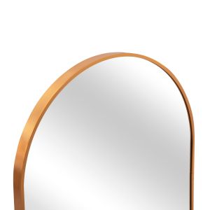 Wall mirror Archer series Hm4500.30 oval aluminum frame in gold 59x79hcm.