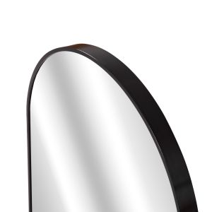 Wall mirror Archer series Hm4501 aluminum frame in black 60x79.5hcm.