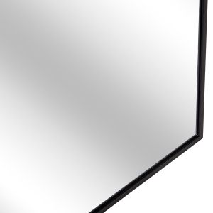 Wall mirror Archer series Hm4501 aluminum frame in black 60x79.5hcm.