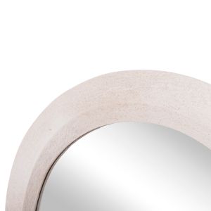 Wall mirror Santorini series Hm4512 MDF in off-white 54x3.5x120hcm.