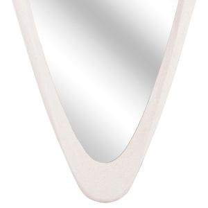 Wall mirror Santorini series Hm4512 MDF in off-white 54x3.5x120hcm.