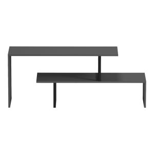 Стойка за тв Lilant меламин в сив цвят и черен метален крак 160x30x45см