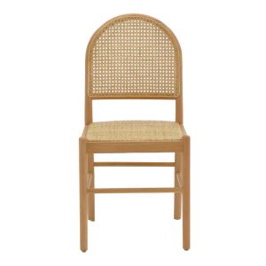 Alessia chair natural beech-natural rattan 43x40x89cm