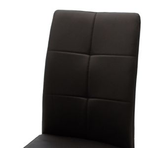 Ariadne Pu chair in black shade, black-chrome leg 43x63x96cm
