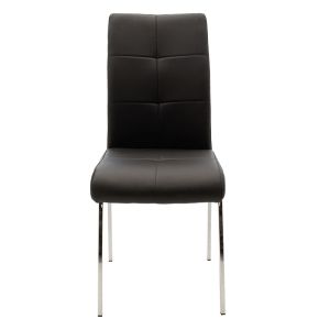 Ariadne Pu chair in black shade, black-chrome leg 43x63x96cm