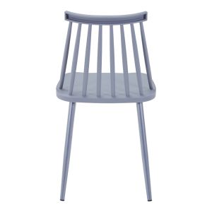 Chair Aurora I Pp in gray shade-gray metal leg 43x48x79cm