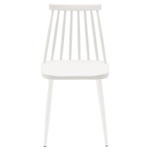 Aurora chair white polypropylene with white legs 42x46x79cm