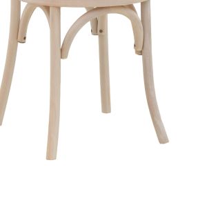 Azhel chair white beech and natural rattan seat 41x50x89cm