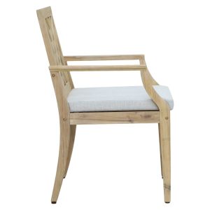Bolen chair solid acacia beige textile 59x63.2x89.9cm