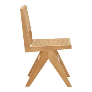 Brenin chair made of natural rubber wood 45x56x82cm