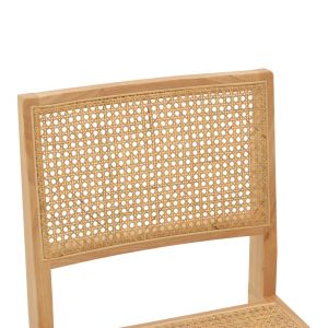 Brenin chair made of natural rubber wood 45x56x82cm