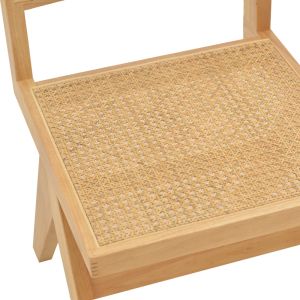 Brenin chair made of natural rubber wood 45x56x82cm