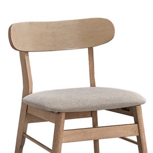 Cairo chair made of rubber wood in a natural beige shade 47x47x76cm