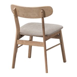 Cairo chair made of rubber wood in a natural beige shade 47x47x76cm