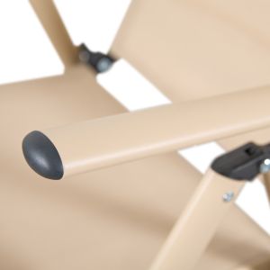 CHAIR CANDOR CAPPUCCINO METAL AND BROWN TEXTILE 51.5X63.5X107CM