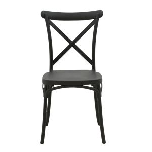 Crossie Pp chair in dark gray shade 38x46.5x82cm